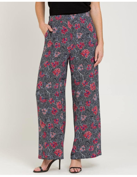 NAF NAF παντελόνα floral PENP66 | BON FASHION