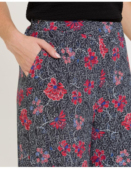 NAF NAF παντελόνα floral PENP66 | BON FASHION