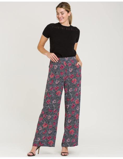 NAF NAF παντελόνα floral PENP66