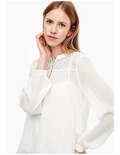 ΜΠΛΟΥΖΑ ΜΑΚΡΥΜΑΝΙΚΗ S.OLIVER 2028175 0210 | BON FASHION