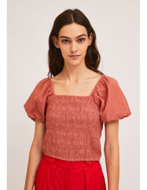 COMPANIA FANTASTICA PINK COTTON TOP SS21SAM37