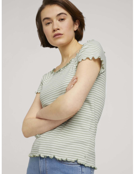 TOM TAILOR T-shirt with stripes 1025674- 2