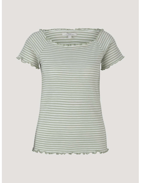 TOM TAILOR T-shirt with stripes 1025674-26827 | BON FASHION