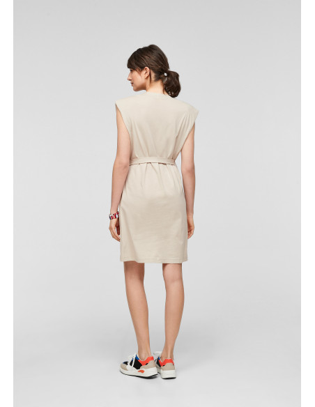 S.OLIVER Jersey dress with a tie-around belt 2062980-8030 | BON FASHION