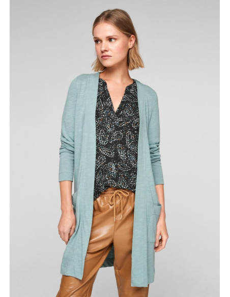 S.OLIVER Long jersey cardigan 2102978-7218
