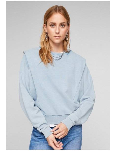 S.OLIVER Sweatshirt with shoulder pads 2102226-5213 | BON FASHION