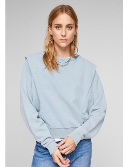 S.OLIVER Sweatshirt with shoulder pads 2102226-5213 | BON FASHION