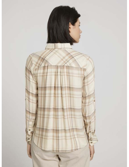 TOM TAILOR Checked shirt blouse 1027067-276219| BON FASHION