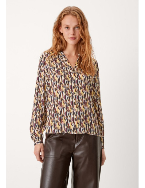 S.OLIVER Tunic blouse with an all-over pattern 2106277-12B0