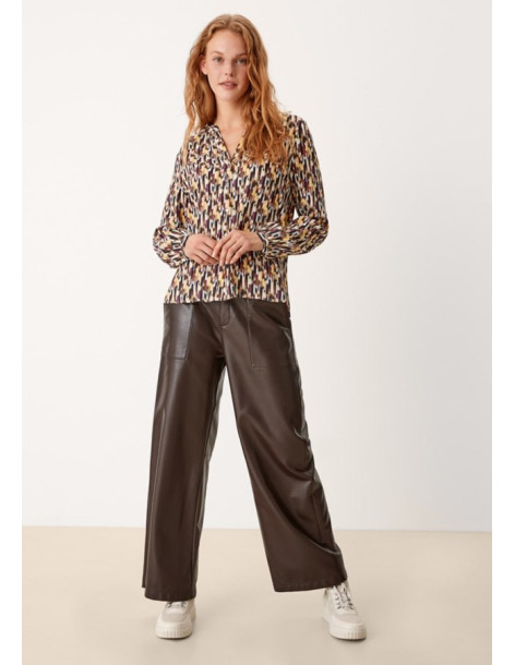 S.OLIVER Tunic blouse with an all-over pattern 2106277-12B0 2