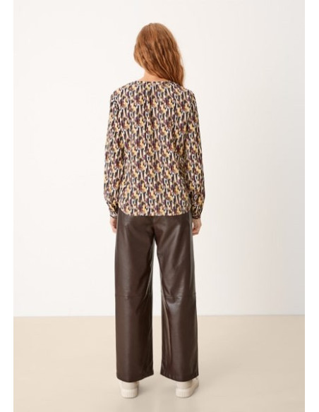 S.OLIVER Tunic blouse with an all-over pattern 2106277-12B0 | BON FASHION