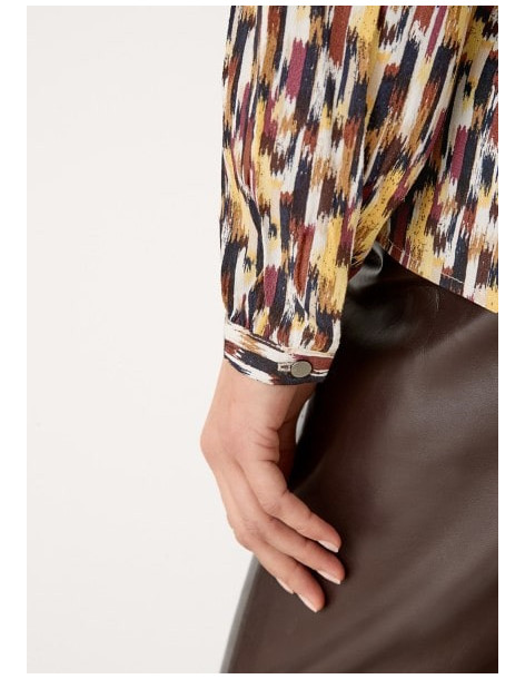 S.OLIVER Tunic blouse with an all-over pattern 2106277-12B0 | BON FASHION