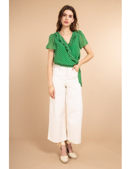 ΜΠΛΟΥΖΑ ΚΡΟΥΑΖΕ LOVIE&CO ASD37223-GREEN |BON FASHION
