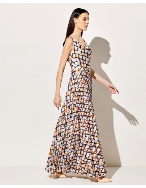 FOREL Φόρεμα με γεωμετρικό μοτίβο 074.50.01.010 | BON FASHION