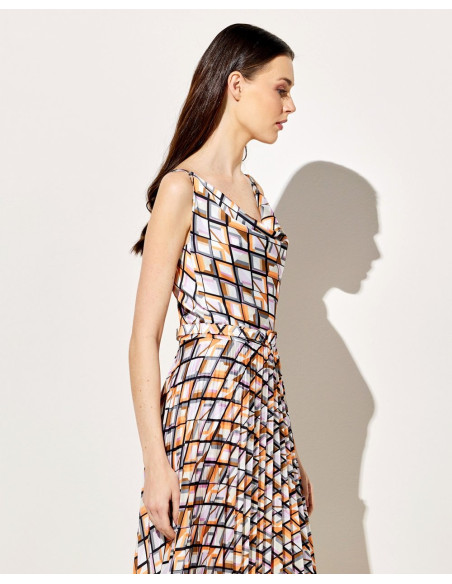 FOREL Φόρεμα με γεωμετρικό μοτίβο 074.50.01.010 | BON FASHION