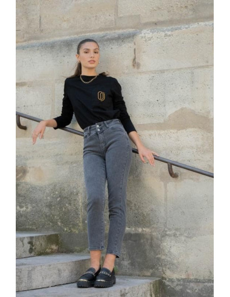 ORAIJE PARIS Jeans Suzanne JD415G-GREY | BON FASHION