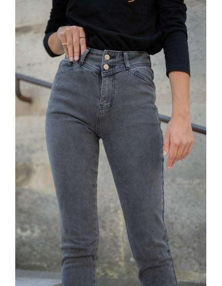 ORAIJE PARIS Jeans Suzanne JD415G-GREY | BON FASHION
