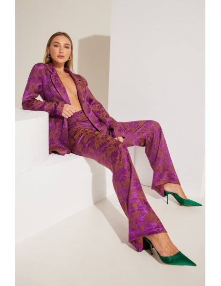 ENZZO Παντελόνι Amour 222108-φούξια | BON FASHION