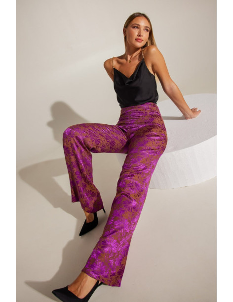 ENZZO Παντελόνι Amour 222108-φούξια | BON FASHION