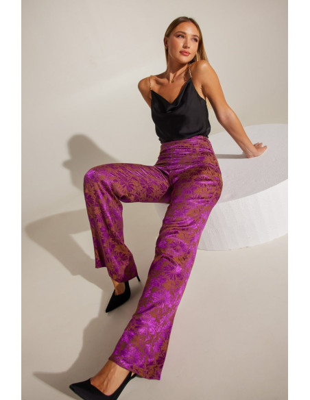 ENZZO Παντελόνι Amour 222108-φούξια | BON FASHION