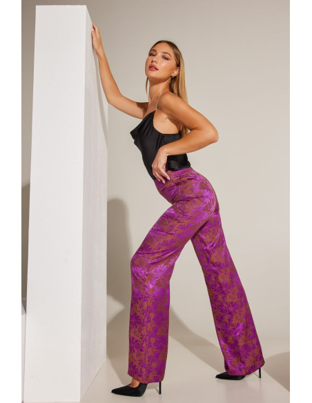 ENZZO Παντελόνι Amour 222108-φούξια | BON FASHION