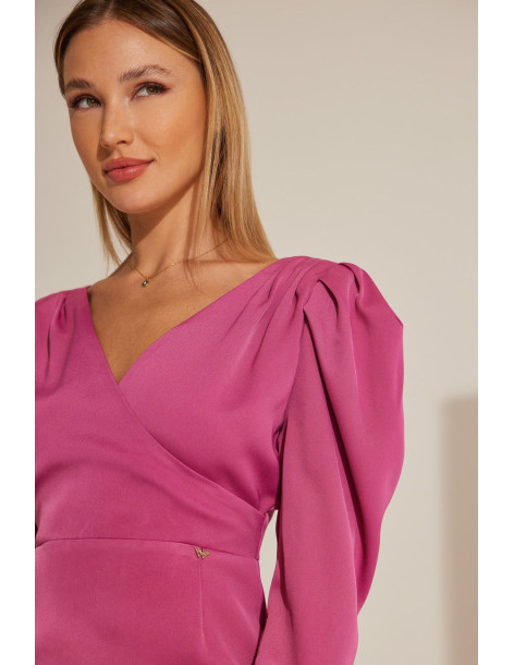 ENZZO Φόρεμα Mirian 222146-φούξια | BON FASHION