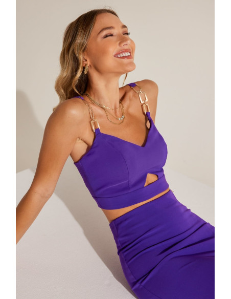 ENZZO Mπούστο Maren 222105-μωβ | BON FASHION