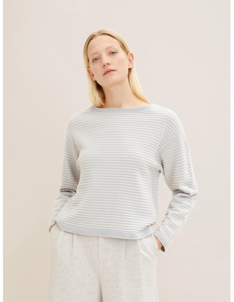 TOM TAILOR Textured knit sweater 1034067-31551