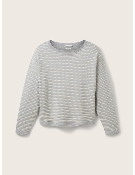 TOM TAILOR Textured knit sweater 1034067-31551 | BON FASHION