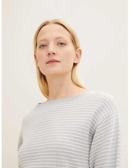 TOM TAILOR Textured knit sweater 1034067-31551 | BON FASHION