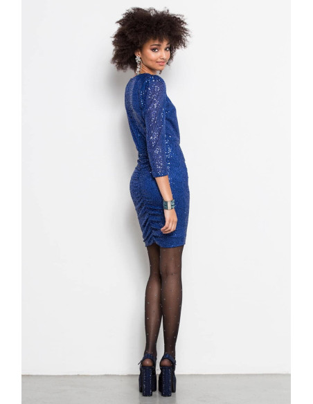 MATIS ΜΙΝΙ ΦΟΡΕΜΑ 3222943-ROYAL BLUE | BON FASHION