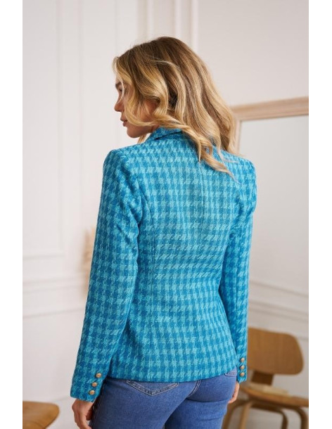BON FASHION BLAZER JACKET V2321A-BLUE | BON FASHION