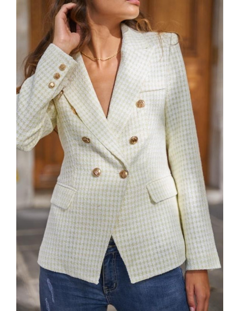 BON FASHION BLAZER JACKET V2321C-YELLOW 2