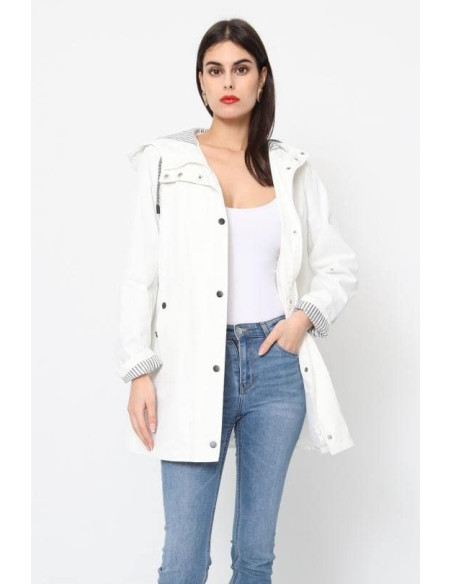 BON FASHION PARKA S3806-WHITE
