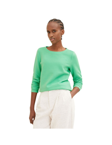 TOM TAILOR Textured μπλούζα 1021114-11052 | BON FASHION
