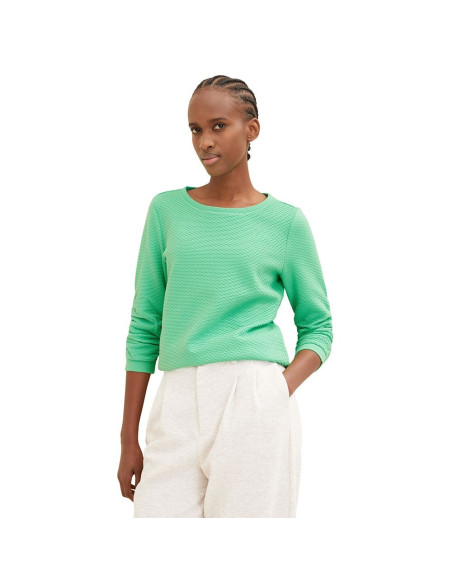 TOM TAILOR Textured μπλούζα 1021114-11052 | BON FASHION