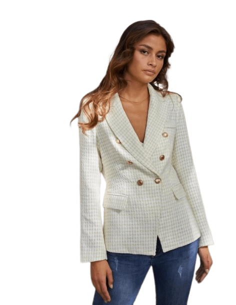 BON FASHION BLAZER JACKET V2321C-YELLOW