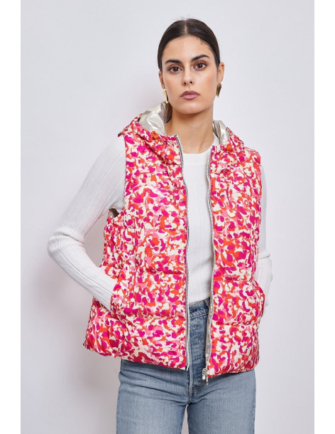 ESCADELLE  puffer jacket reversible 3117-orange