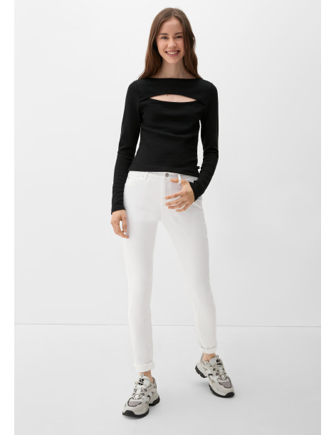 S.OLIVER Skinny fit: garment-dyed jeans 2127762-0100 2