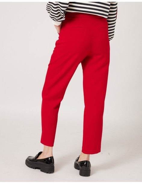 NAF NAF HIGH WAIST PANTS WITH BELT XENP28 | BON FASHION