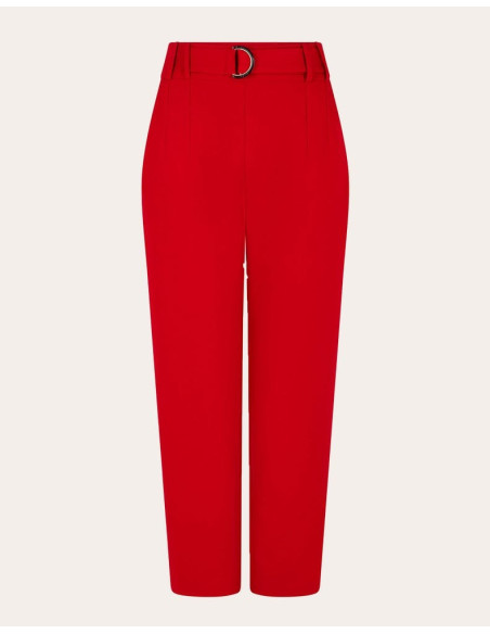 NAF NAF HIGH WAIST PANTS WITH BELT XENP28 | BON FASHION