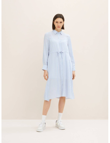 TOM TAILOR dress striped with collar 1035232-31403