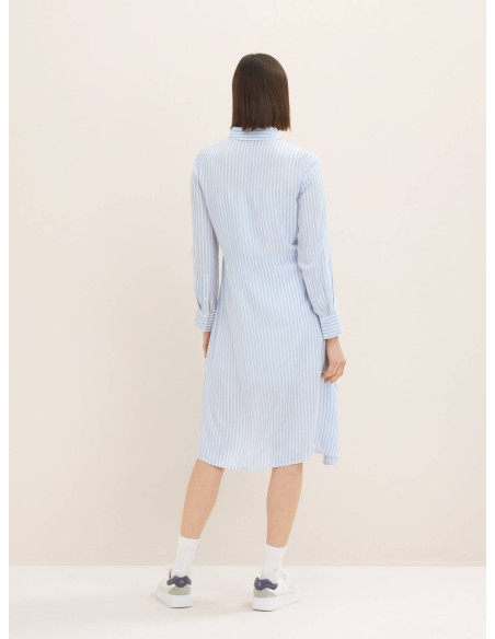 TOM TAILOR dress striped with collar 1035232-31403 | TOM TAILOR
