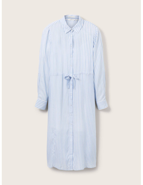 TOM TAILOR dress striped with collar 1035232-31403 | TOM TAILOR