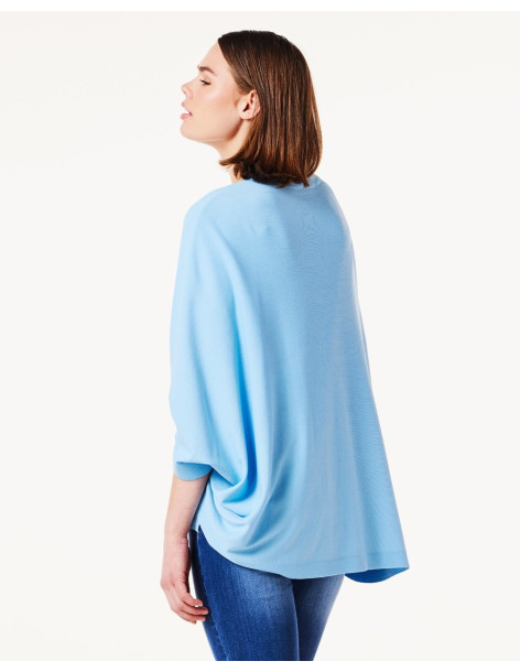 FOREL Πλεκτό bolero 076.90.01.003-σιελ | BON FASHION
