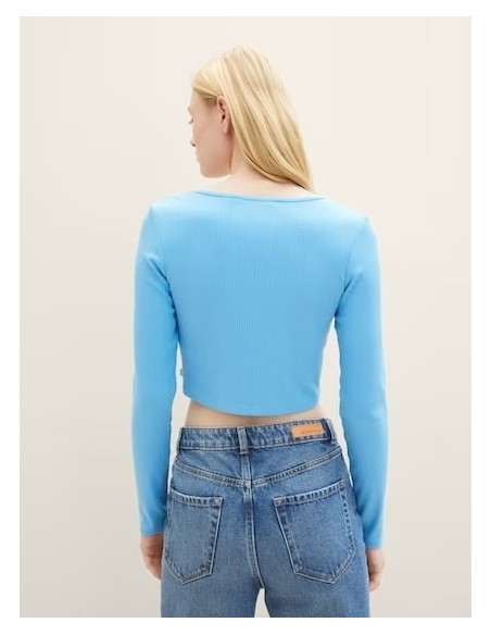TOM TAILOR Ribbed Bolero T-Shirt 1035373-18395 | BON FASHION