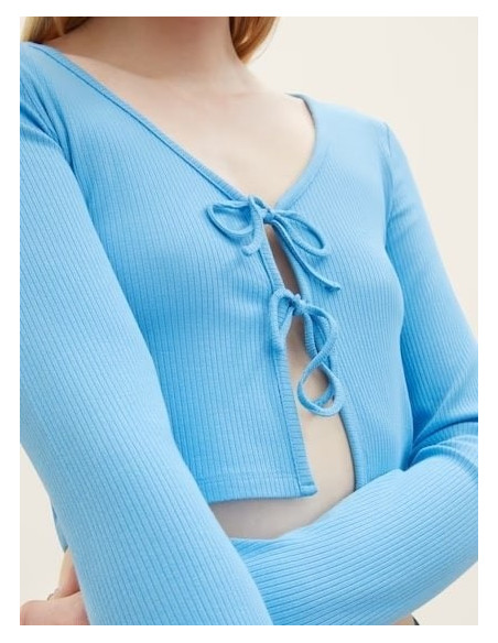 TOM TAILOR Ribbed Bolero T-Shirt 1035373-18395 | BON FASHION