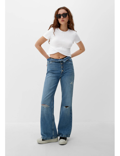 S.OLIVER T-shirt with a knot detail 2127879-0100
