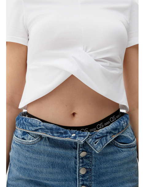 S.OLIVER T-shirt with a knot detail 2127879-0100 | BON FASHION