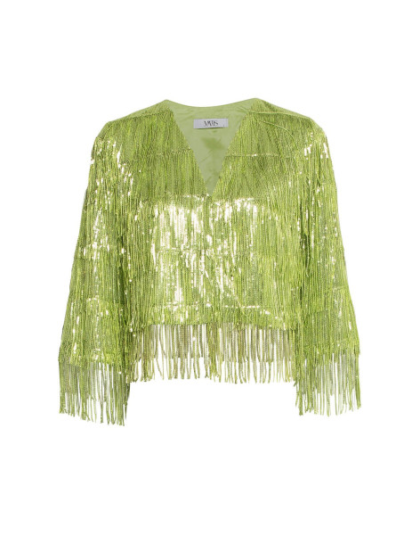 MATIS ΚΡΟΠ ΤΖΑΚΕΤ 3123509-LIME | BON FASHION